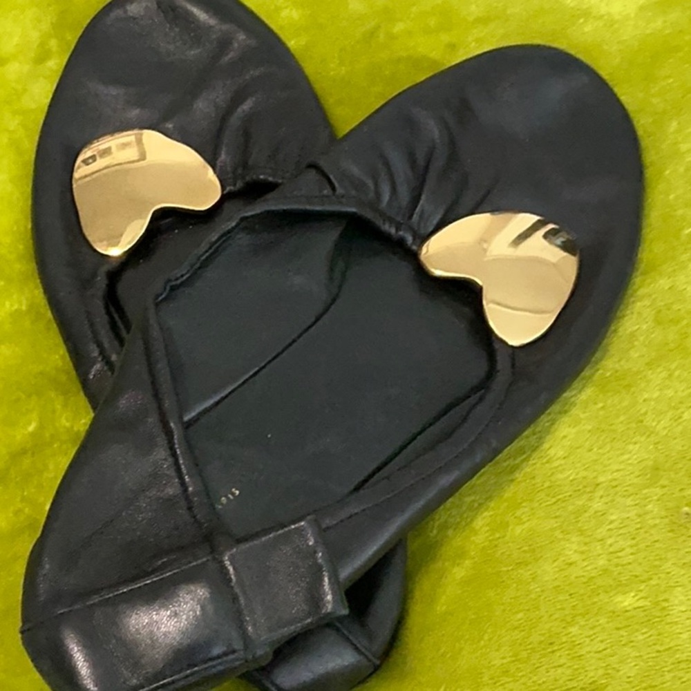 Celine Black Leather Flats